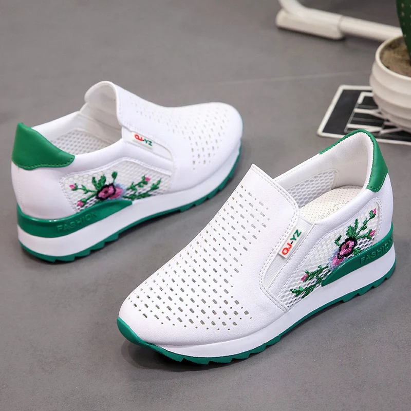 Women Casual Shoes Summer Spring Slip on Loafers Flower Mixed Colors Hollow Out Increasing Internal Height White Sneakers 35-39
Women Casual Shoes Summer Spring Slip on Loafers Flower Mixed Colors Hollow Out Increasing Internal Height White Sneakers 35-39
