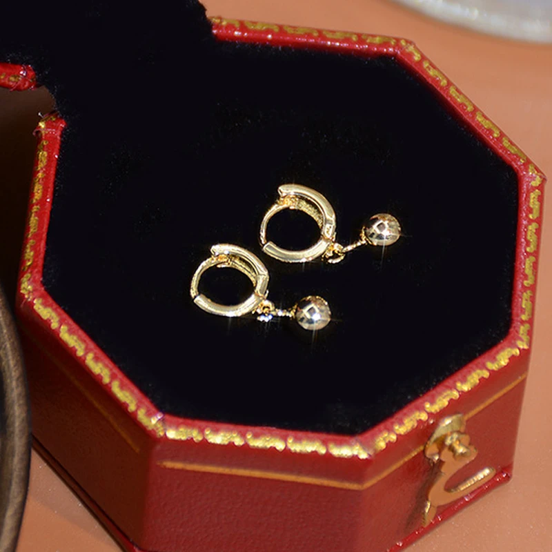 Simple Popular Tiny Women Earring 14K Real Gold Waterproof Drop Earrings Fine Jewelry Pendant Wedding Brincos Anniversary Gift
Simple Popular Tiny Women Earring 14K Real Gold Waterproof Drop Earrings Fine Jewelry Pendant Wedding Brincos Anniversary Gift