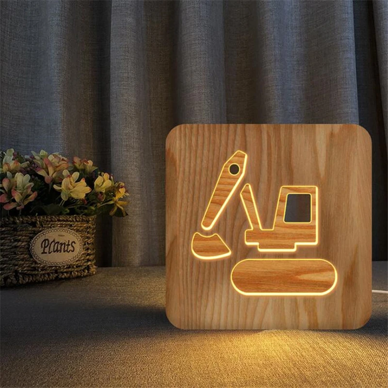 Children's Room Led Night Light Car Truck Lamp Ins Excavator Model Wood Nightlight Creative Ornaments Personalized Gift Lighting
Children's Room Led Night Light Car Truck Lamp Ins Excavator Model Wood Nightlight Creative Ornaments Personalized Gift Lighting