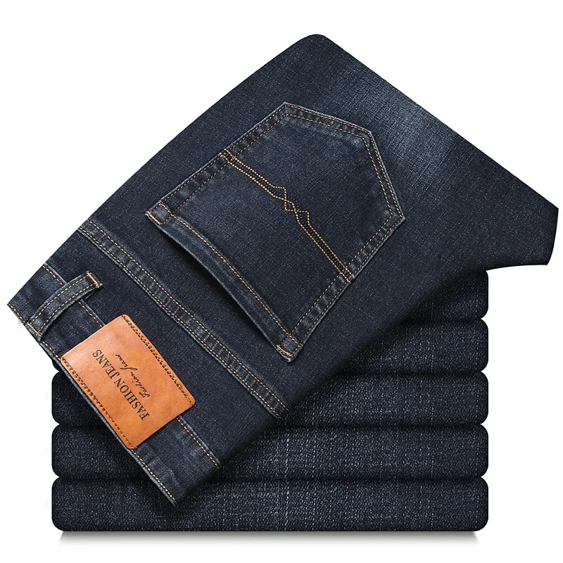 2020 autumn and winter new men's fashion classic black stretch jeans business casual cotton regular straight jeans men's brand
2020 autumn and winter new men's fashion classic black stretch jeans business casual cotton regular straight jeans men's brand
