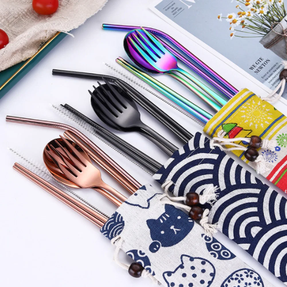 304 Stainless Steel Creative Fashion Straw Chopsticks And Fork Spoon Set Of 7 Tableware Chopsticks Set For Home Party Travel
304 Stainless Steel Creative Fashion Straw Chopsticks And Fork Spoon Set Of 7 Tableware Chopsticks Set For Home Party Travel