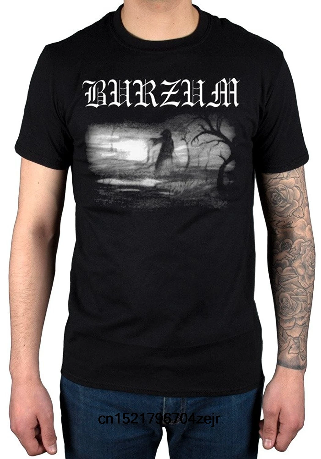 Мужская футболка Burzum Aske 2013 с металлическим альбомом музыкальная темная