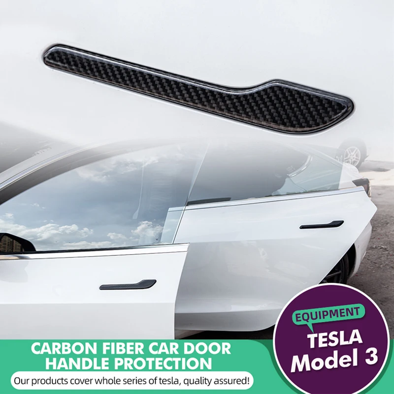 Tesla Model3 Model 3 Y Car Door Handle Wrap Sticker Real Carbon Fiber Protector Auto Exterior Decoration Accessories 2017-2022
Tesla Model3 Model 3 Y Car Door Handle Wrap Sticker Real Carbon Fiber Protector Auto Exterior Decoration Accessories 2017-2022