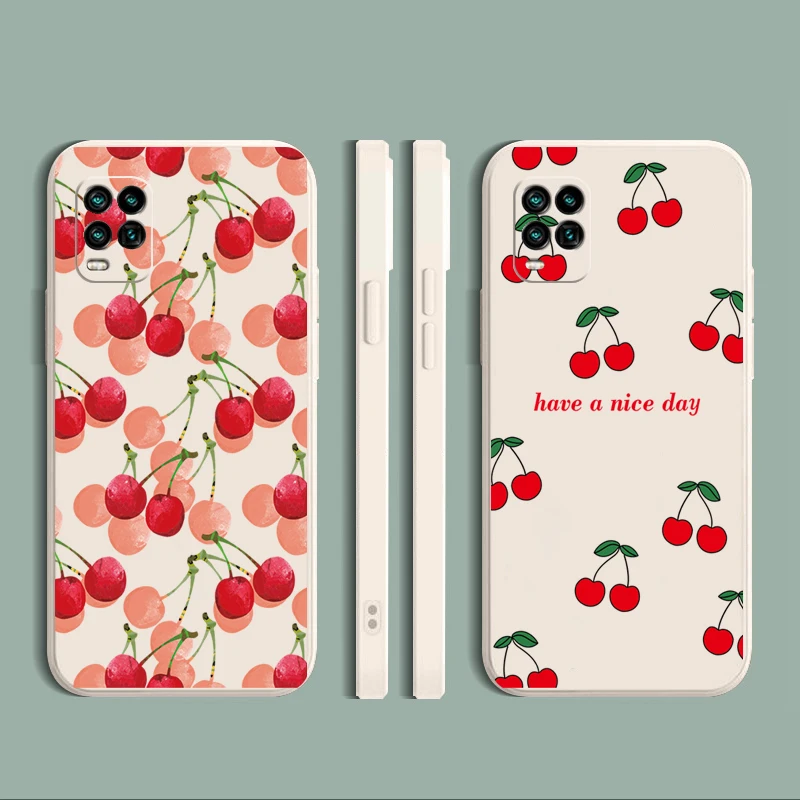 For Realme C11 C12 C15 C17 8 7 Pro 7i C3 5 5i 5S 6i C25S C25S CaseCherry Strawberry Straight Edge Silicone Protective Cover 
For Realme C11 C12 C15 C17 8 7 Pro 7i C3 5 5i 5S 6i C25S C25S CaseCherry Strawberry Straight Edge Silicone Protective Cover