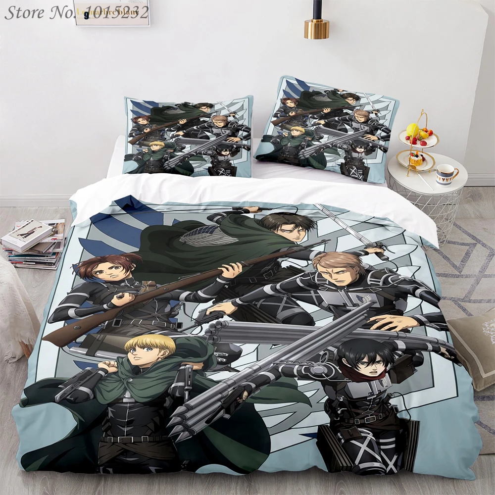 Japan Anime Attack on Titan 3D Printed Bedding Set Duvet Covers Pillowcases Comforter Bedding Set Bedclothes Bed Linen 02
Japan Anime Attack on Titan 3D Printed Bedding Set Duvet Covers Pillowcases Comforter Bedding Set Bedclothes Bed Linen 02