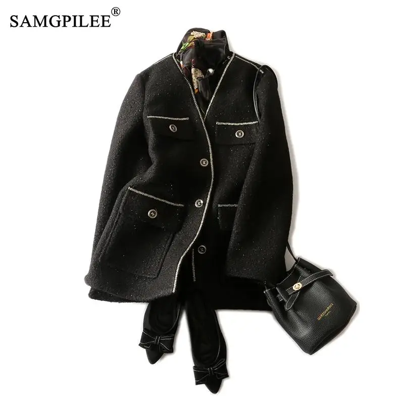 Autumn 2022 Women Jacket Full Sleeve V-neck Single Breasted Clothing Office Lady Winter Jackets And Coat For Woman 4XL
Autumn 2022 Women Jacket Full Sleeve V-neck Single Breasted Clothing Office Lady Winter Jackets And Coat For Woman 4XL