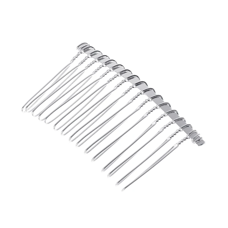 Hair Comb Bride DIY Accessories 15 Teeth Supplies Gold Black White Alloy Jewelry 
Hair Comb Bride DIY Accessories 15 Teeth Supplies Gold Black White Alloy Jewelry