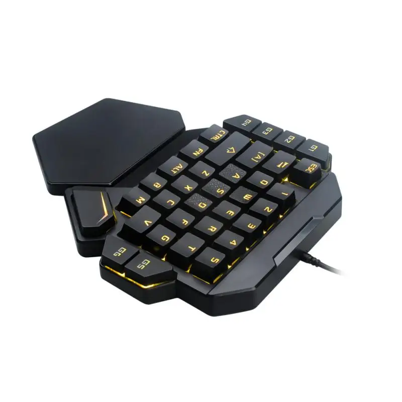 RGB One Hand Keyboard 35 Keys Portable Mini Mechanical Keyboard Wired USB For PC PS4 Laptop Programming Macro Gaming Keyboard
RGB One Hand Keyboard 35 Keys Portable Mini Mechanical Keyboard Wired USB For PC PS4 Laptop Programming Macro Gaming Keyboard