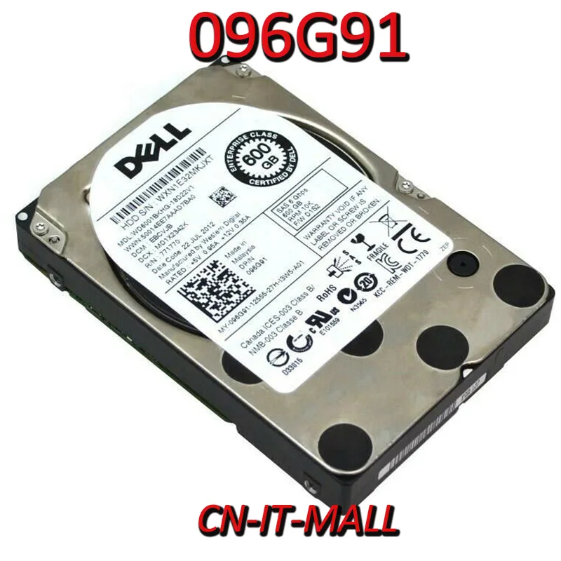 Pulled 096G91 96G91 WD6001BKHG 600GB 10000 RPM 32MB Cache SAS 6Gb/s 2.5" Internal Enterprise Hard Drive
Pulled 096G91 96G91 WD6001BKHG 600GB 10000 RPM 32MB Cache SAS 6Gb/s 2.5" Internal Enterprise Hard Drive