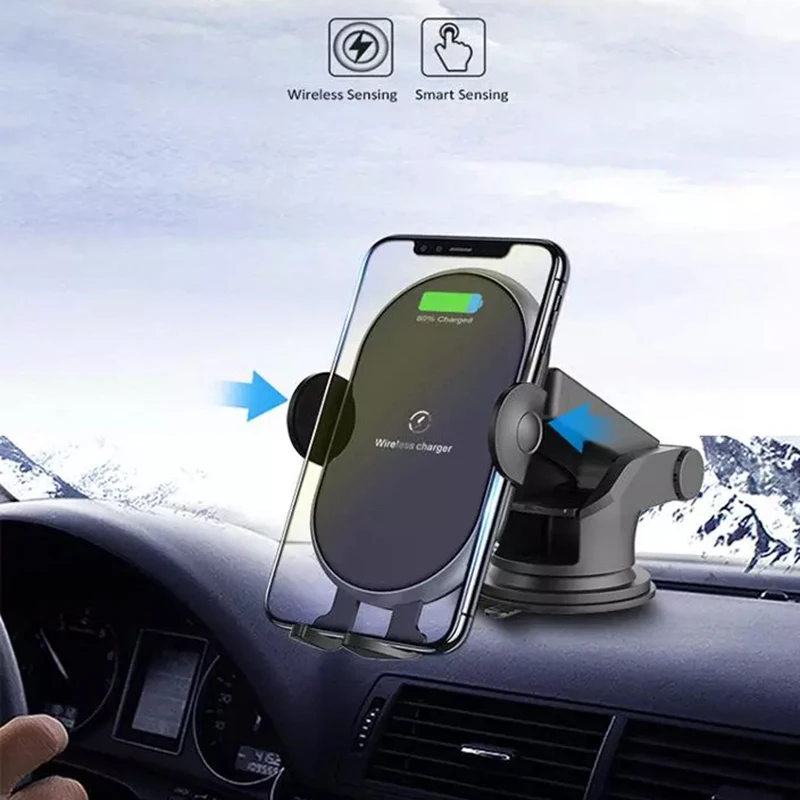 Fast Wireless Charger Car Mount Auto Clamping 7.5W & 10W Infrared Sensor Car Stand Holder
Fast Wireless Charger Car Mount Auto Clamping 7.5W & 10W Infrared Sensor Car Stand Holder
