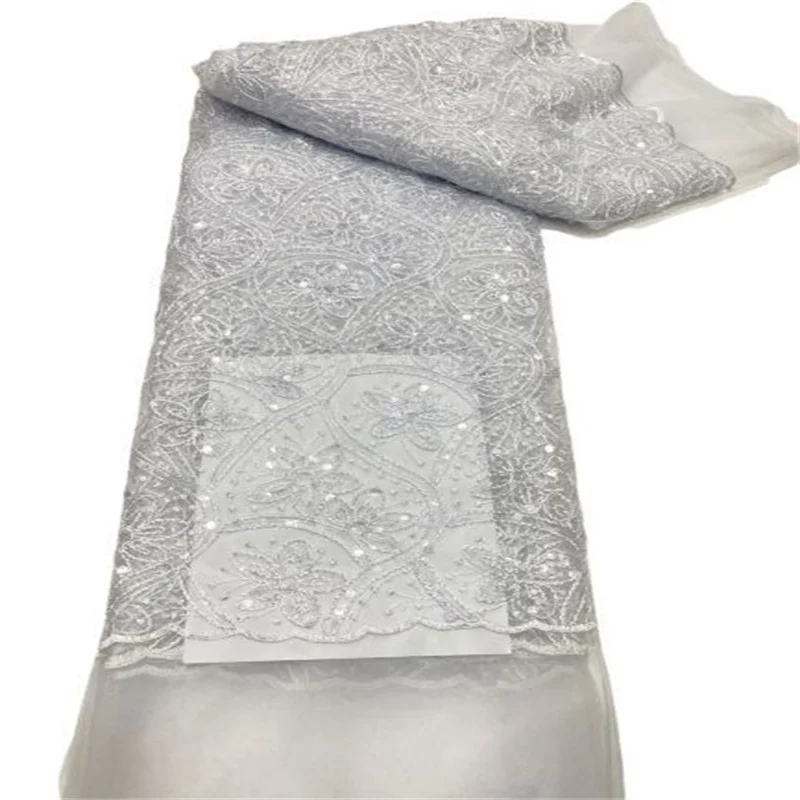 Африканская кружевная ткань 2022, белая высококачественная кружевная ткань с блестками, французское Сетчатое кружево, тюль, сетчатая ткань, ч... 
Африканская кружевная ткань 2022, белая высококачественная кружевная ткань с блестками, французское Сетчатое кружево, тюль, сетчатая ткань, ч...