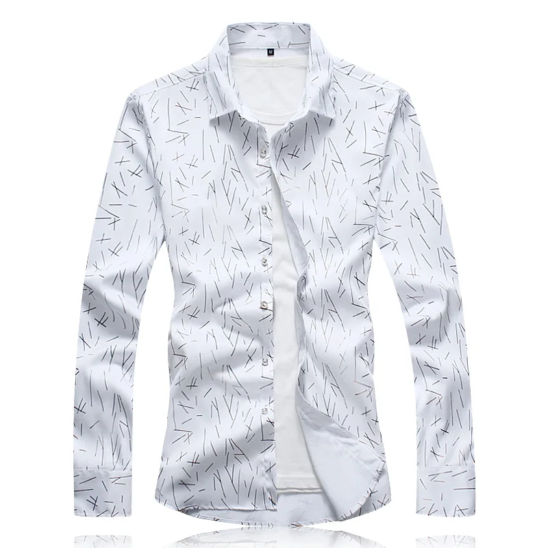 Brand Men's Geometric Bronzing Printed Shirt Slim Long Sleeve Formal Shirt Men Fashion Casual Plus size Long Sleeve Shirt
Brand Men's Geometric Bronzing Printed Shirt Slim Long Sleeve Formal Shirt Men Fashion Casual Plus size Long Sleeve Shirt