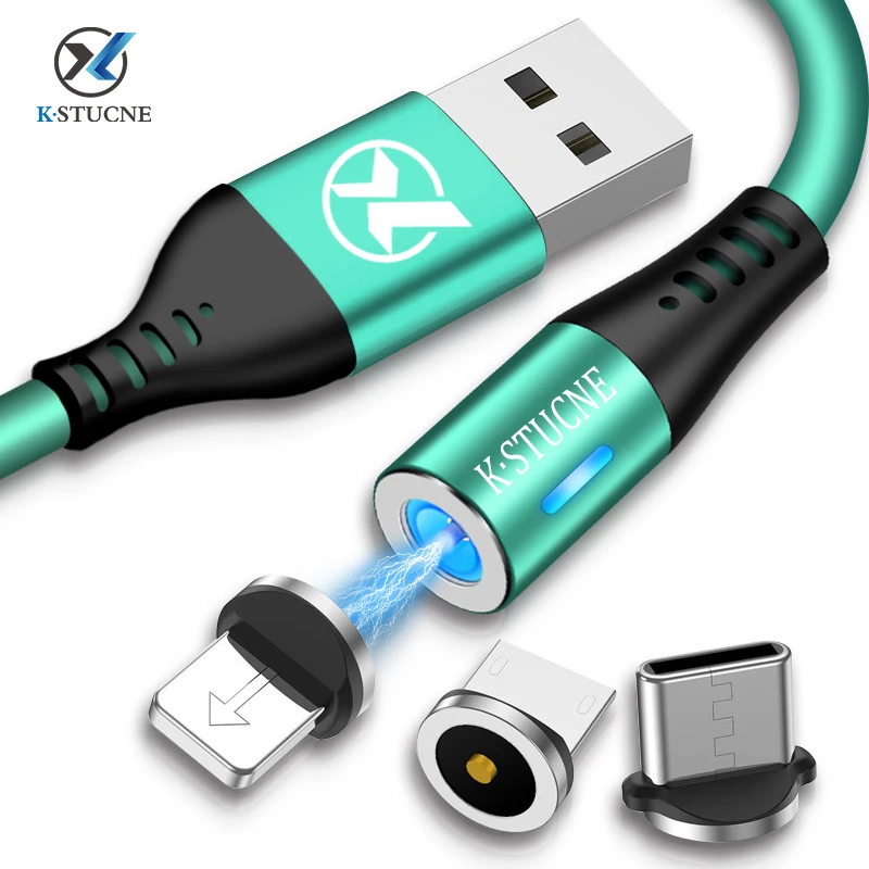 Магнитный кабель Micro USB Тип C для Xiaomi Samsung Huawei Быстрая зарядка жидкий силикон