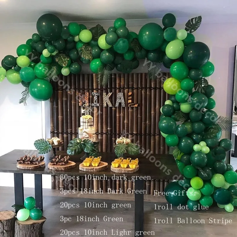 78Pcs Balloon Dark Green DIY Balloon Garland Arch Kit Birthday Animal Theme Party Baby Shower Wedding Global Decorations Party
78Pcs Balloon Dark Green DIY Balloon Garland Arch Kit Birthday Animal Theme Party Baby Shower Wedding Global Decorations Party