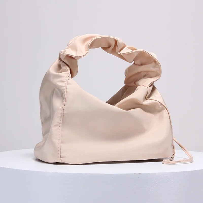 2021 New Simple Waterproof Portable Underarm Bag Women's Casual Drawstring Pleated Phone Pack Female Fashion Handbag and Purse
2021 New Simple Waterproof Portable Underarm Bag Women's Casual Drawstring Pleated Phone Pack Female Fashion Handbag and Purse