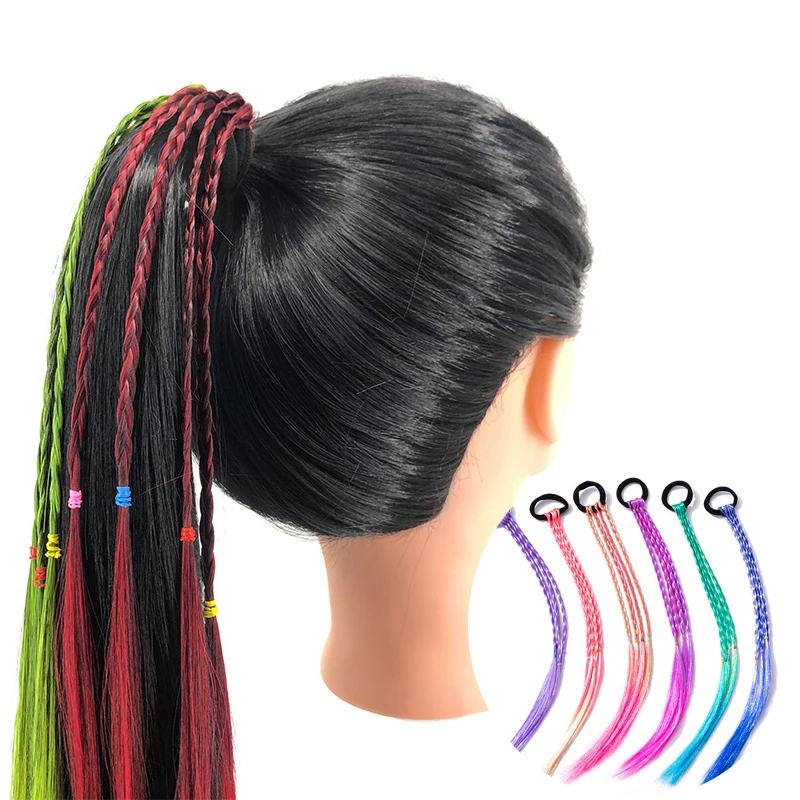Adult children's colorful hair rope gradient wig braid rubber band hair ring dirty braid twist braid performance hair accessorie
Adult children's colorful hair rope gradient wig braid rubber band hair ring dirty braid twist braid performance hair accessorie
