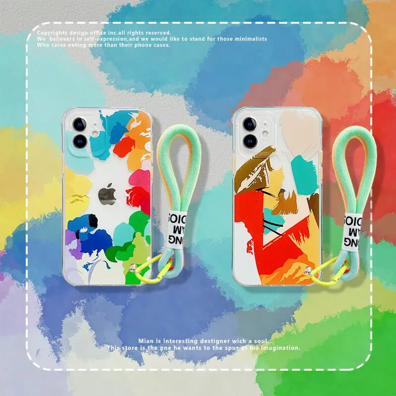 sumkeymi Cute Graffiti Wave point Phone Case For iphone 12 Pro Max 11 13 Pro X XS Max XR 7 8 Plus Soft TPU Hand Strap Shell
sumkeymi Cute Graffiti Wave point Phone Case For iphone 12 Pro Max 11 13 Pro X XS Max XR 7 8 Plus Soft TPU Hand Strap Shell