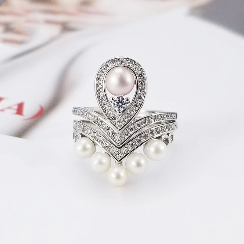 J1032 European Beautiful Retro Personality Freshwater Pearl ring female inlaid zirconium S925 Sterling Silver Adjustable Ring
J1032 European Beautiful Retro Personality Freshwater Pearl ring female inlaid zirconium S925 Sterling Silver Adjustable Ring