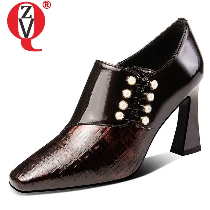 ZVQ; Сезон весна; Новинка; Модные женские туфли-лодочки на снаружи на высоком тонком каблуке с квадратным носком, на плоской подошве из натура...
ZVQ; Сезон весна; Новинка; Модные женские туфли-лодочки на снаружи на высоком тонком каблуке с квадратным носком, на плоской подошве из натура...