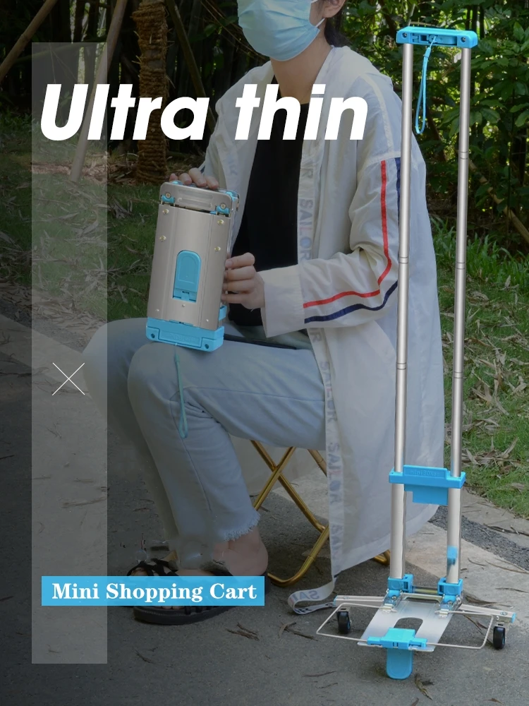 B-LIFE Mini Hand Truck and Dolly Cart Stainless Steel Oxford Cloth Bag Trolley Cart With Telescoping Handle and Rubber Wheels
B-LIFE Mini Hand Truck and Dolly Cart Stainless Steel Oxford Cloth Bag Trolley Cart With Telescoping Handle and Rubber Wheels