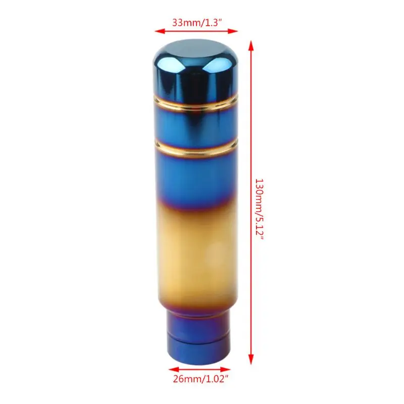 Universal Car Burnt Blue Gold Aluminum 13cm Gear Shift Knob Shifter Lever Head
Universal Car Burnt Blue Gold Aluminum 13cm Gear Shift Knob Shifter Lever Head