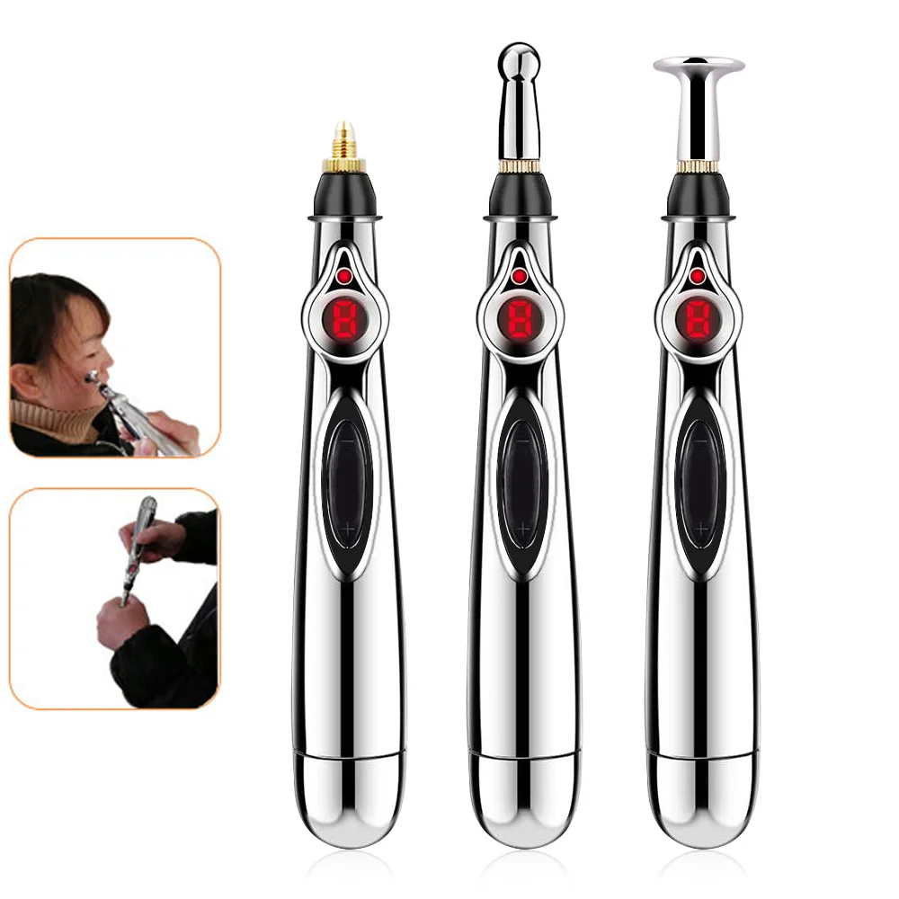 Electric Acupuncture Pen Pain Relief Meridian Energy Laser Therapy Massage Pen Acupoint Magnet Heal Face Body Massager
Electric Acupuncture Pen Pain Relief Meridian Energy Laser Therapy Massage Pen Acupoint Magnet Heal Face Body Massager