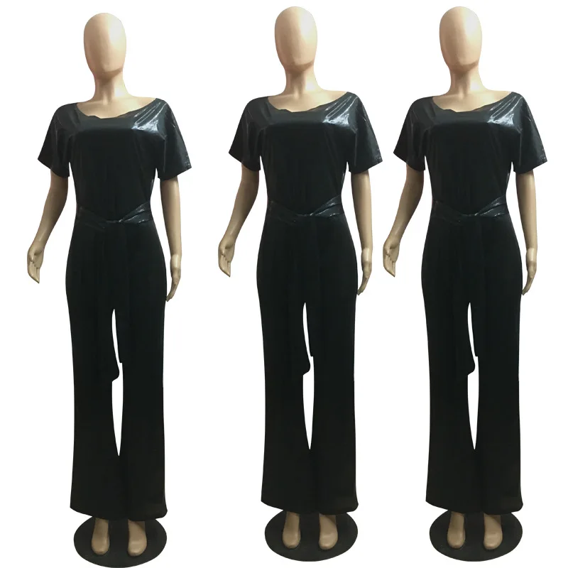 2021 New Sequined Jumpsuits Women Sexy Short Sleeve Rompers Wide Leg Pants Lace Up Fashion Overall Party Night Female Clubwear
2021 New Sequined Jumpsuits Women Sexy Short Sleeve Rompers Wide Leg Pants Lace Up Fashion Overall Party Night Female Clubwear