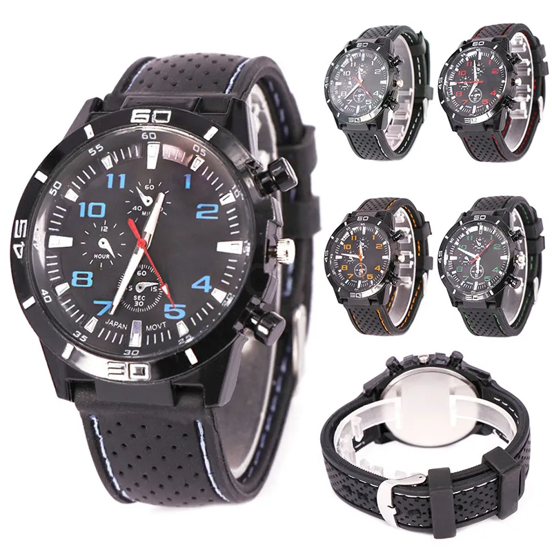 Fashion Men Boys Watch Quartz Wristwatches Silicone Band Casual Male Clock Unique Design Big Watch Male Luxury Wristwatch
Fashion Men Boys Watch Quartz Wristwatches Silicone Band Casual Male Clock Unique Design Big Watch Male Luxury Wristwatch