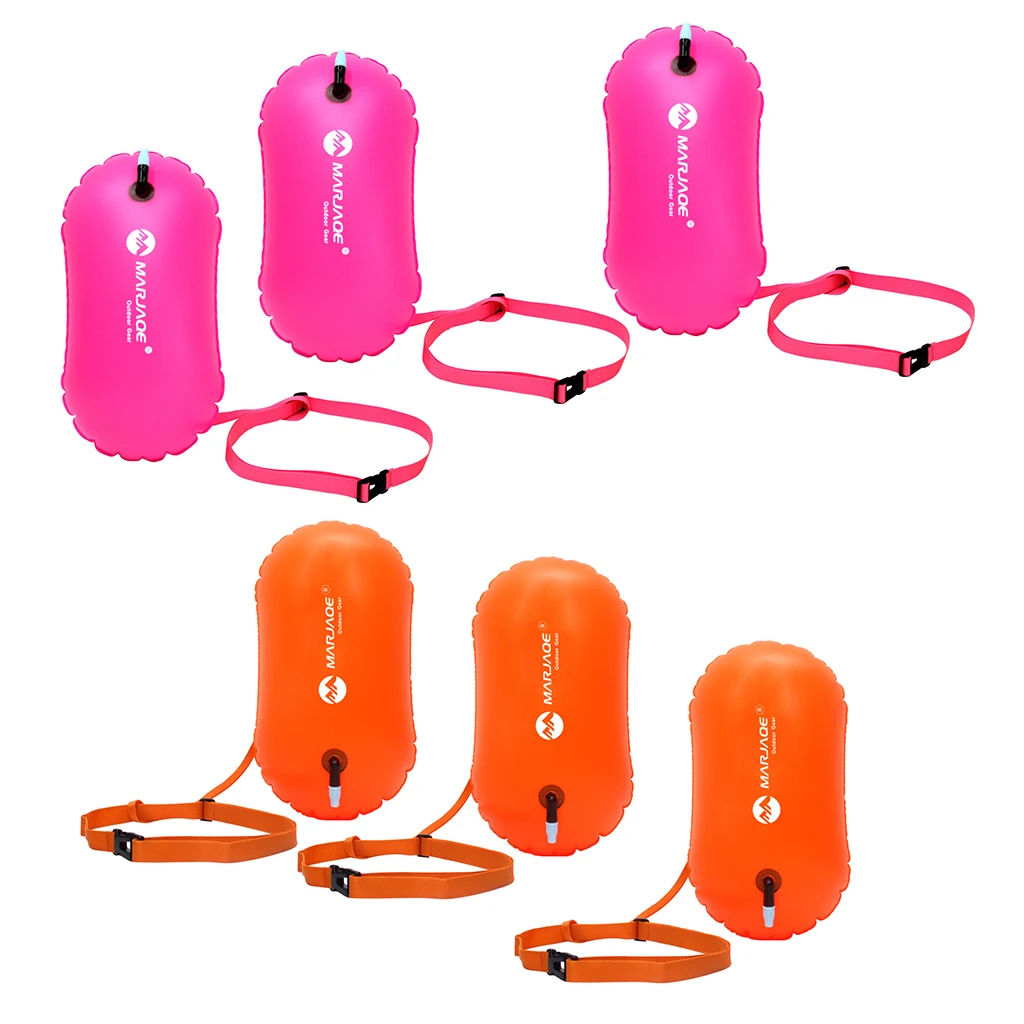 Inflatable Swim Buoy Open Water Swimming Training For Triathletes Snorkelers, Set of 6
Inflatable Swim Buoy Open Water Swimming Training For Triathletes Snorkelers, Set of 6