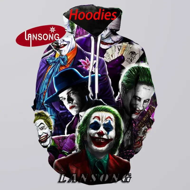 Killing Joker 3d Print Harajuku Shirts/sweatshirts/hoodies/pants Home Clothes Men Streetwear Hip Hop Funny Tracksuit Out Coat
Killing Joker 3d Print Harajuku Shirts/sweatshirts/hoodies/pants Home Clothes Men Streetwear Hip Hop Funny Tracksuit Out Coat