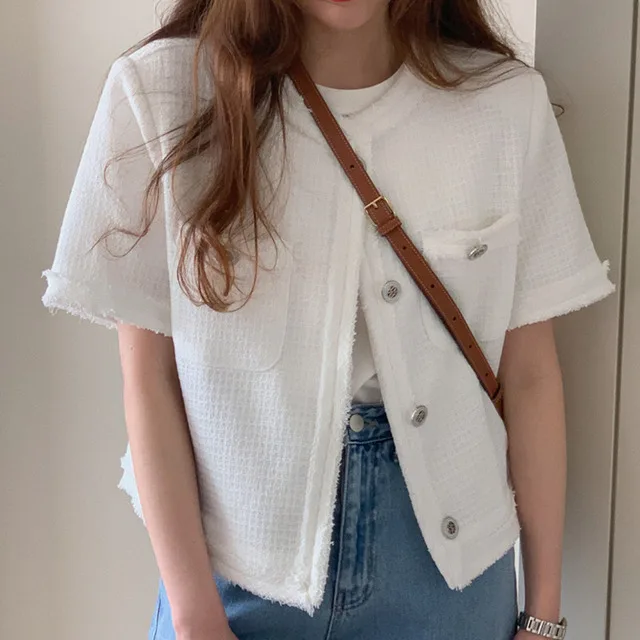 ZAWFL Fashion Women High Luxury Autumn Elegant Vintage British Ladies Yellow Short-Sleeved Tweed Short Jacket Coat 
ZAWFL Fashion Women High Luxury Autumn Elegant Vintage British Ladies Yellow Short-Sleeved Tweed Short Jacket Coat