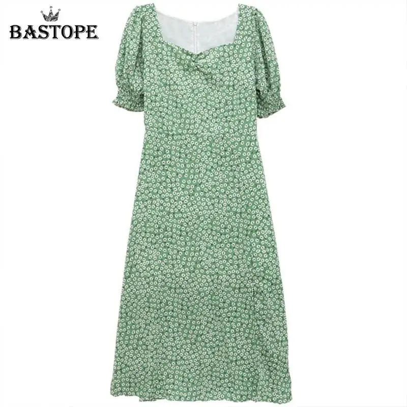 BASTOPE Summer Floral Bohemia Dress Women French Style Chiffon Split Fairy Dress Female Sexy Elegant Beach Korean Dress 2021 New
BASTOPE Summer Floral Bohemia Dress Women French Style Chiffon Split Fairy Dress Female Sexy Elegant Beach Korean Dress 2021 New