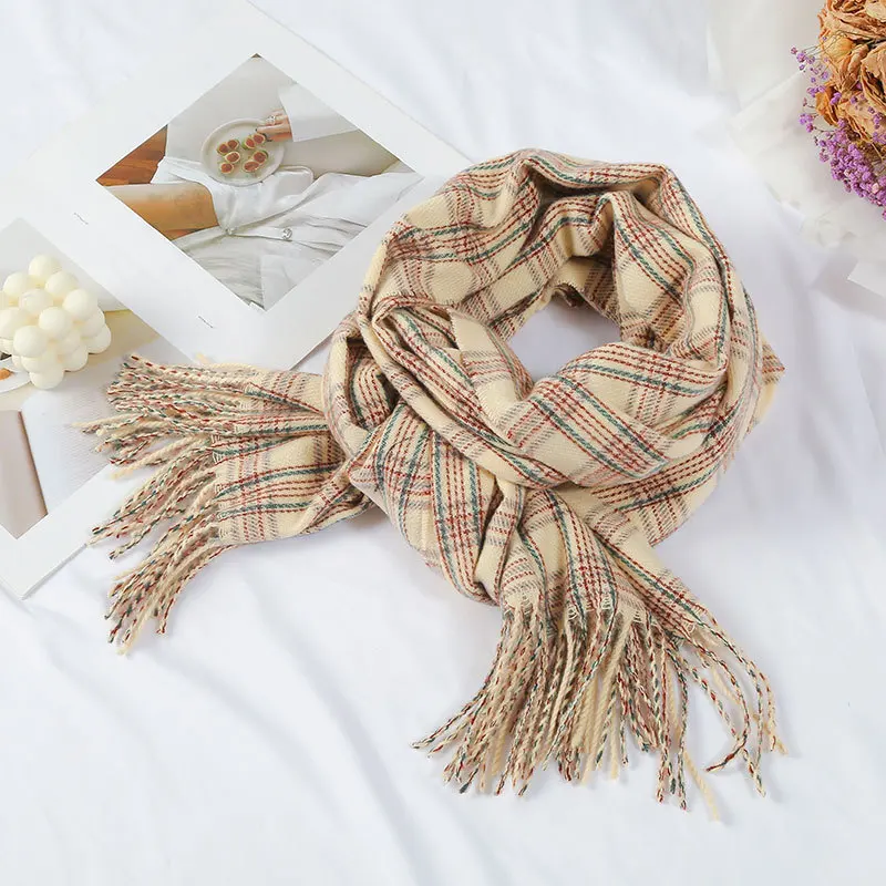 New Women Plaid Scarf Winter Pashmina Shawls Cashmere Thick Wraps Lady Tassel Warm Scarves Bufanda Luxury Blanket Neck Echarpe
New Women Plaid Scarf Winter Pashmina Shawls Cashmere Thick Wraps Lady Tassel Warm Scarves Bufanda Luxury Blanket Neck Echarpe
