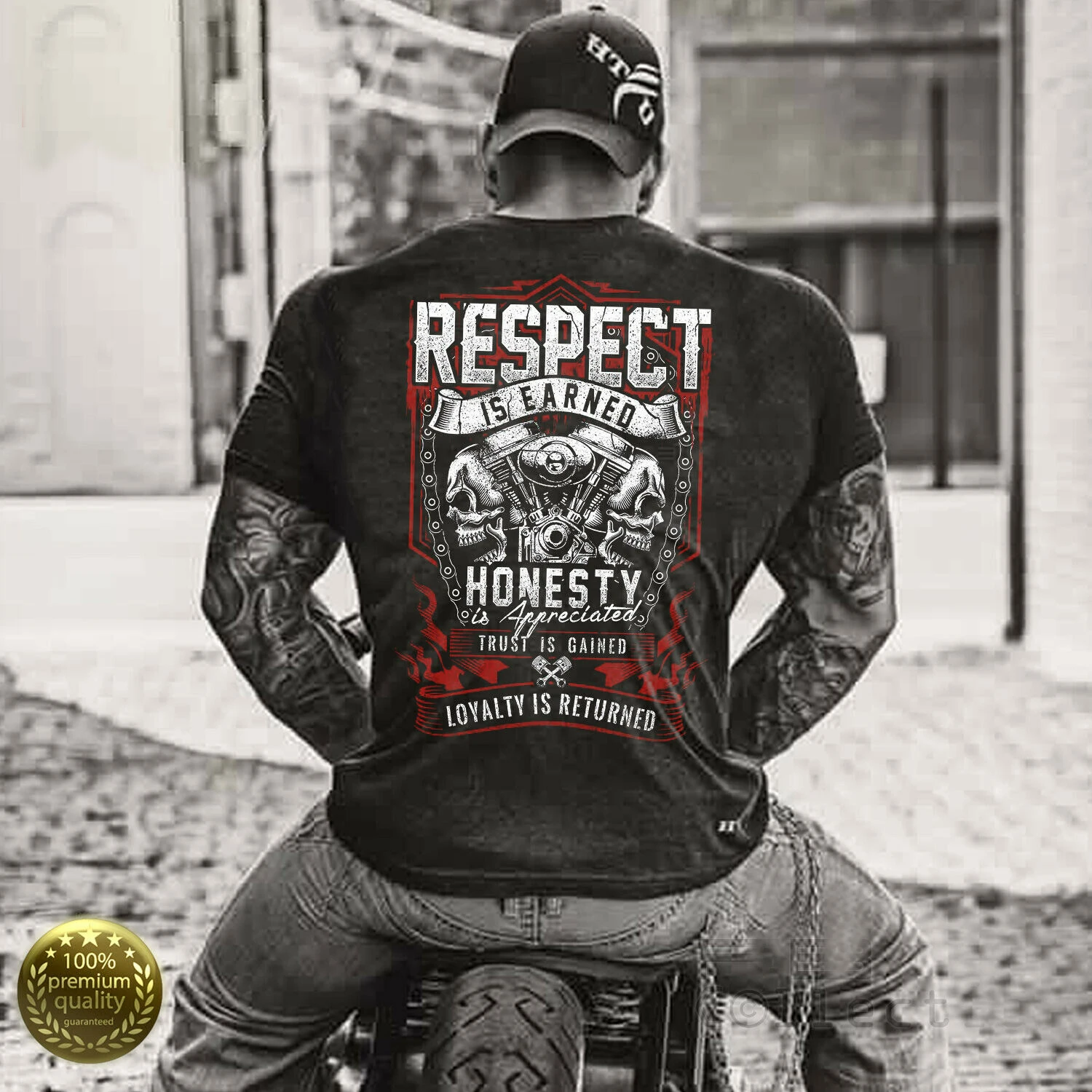 Respect Is Earned. Fashion Motorcycle Chopper Motorcyclist T-Shirt. Summer Cotton Short Sleeve O-Neck Mens T Shirt New S-3XL
Respect Is Earned. Fashion Motorcycle Chopper Motorcyclist T-Shirt. Summer Cotton Short Sleeve O-Neck Mens T Shirt New S-3XL