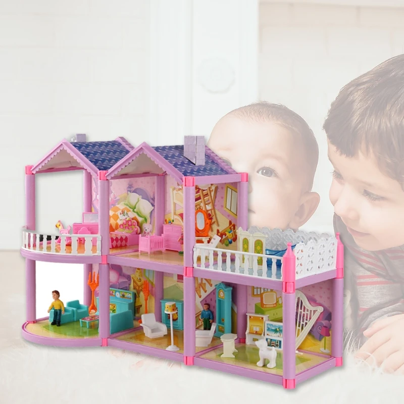 Kids DIY Family Doll House Accessories Toy With Miniature Furniture Garage Assemble Doll House Toys For Girls Birthday Gift
Kids DIY Family Doll House Accessories Toy With Miniature Furniture Garage Assemble Doll House Toys For Girls Birthday Gift