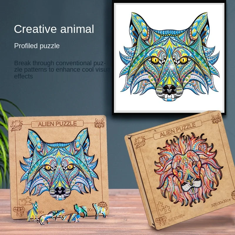 Gift Box Children Adult High-difficulty Wooden Puzzle Toy Decorative Painting Animal Creative Alien Puzzle
Gift Box Children Adult High-difficulty Wooden Puzzle Toy Decorative Painting Animal Creative Alien Puzzle