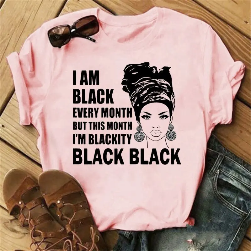 Melanin Black Queen Print Women T Shirt Short Sleeve O Neck Loose Women Tshirt Ladies Fashion Tee Shirt Tops Clothes Mujer
Melanin Black Queen Print Women T Shirt Short Sleeve O Neck Loose Women Tshirt Ladies Fashion Tee Shirt Tops Clothes Mujer