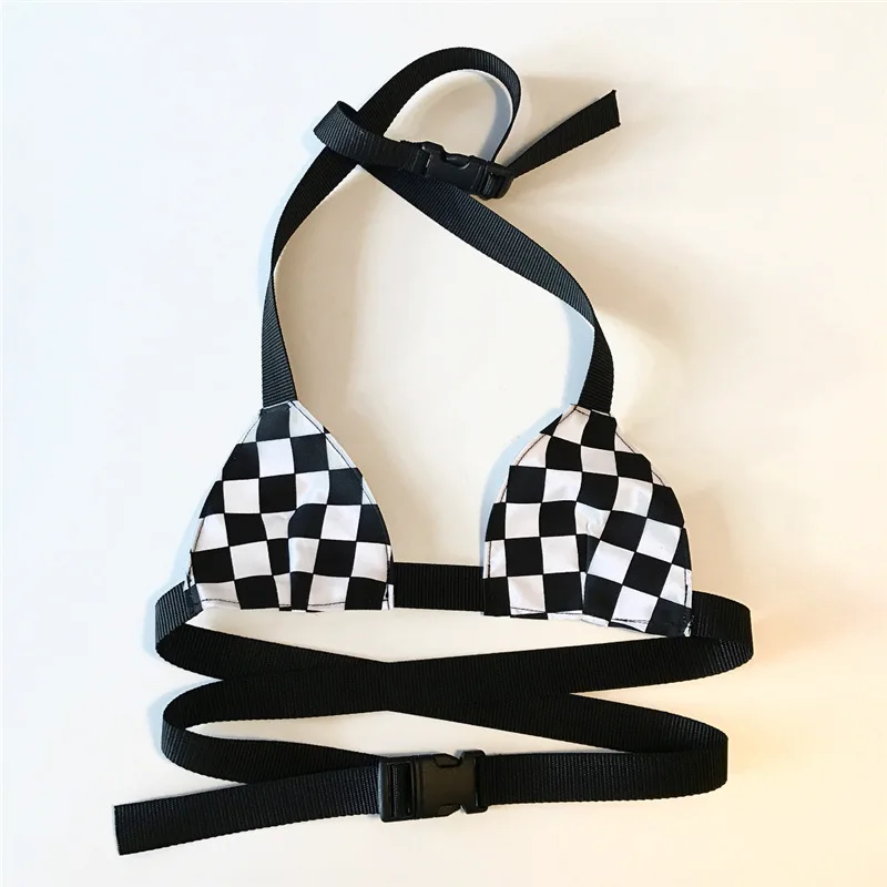 Summer Checkboard Crop Top Sexy Buckle Top V Neck Halter Tank Top Women Bustier Bralette Tops Plaid Cropped Tank Vest Streetwear
Summer Checkboard Crop Top Sexy Buckle Top V Neck Halter Tank Top Women Bustier Bralette Tops Plaid Cropped Tank Vest Streetwear