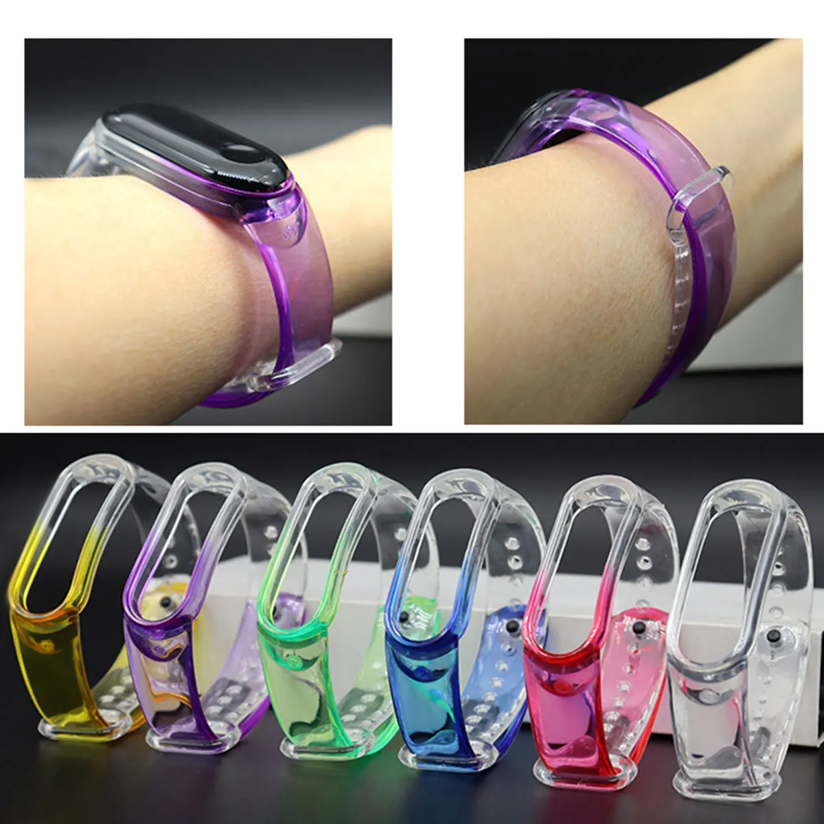 Rainbow Transparent Wrist Strap for Xiaomi Mi Band 5 4 3 Breathable Silicone Straps Wrist Band Bracelet Wristband Straps
Rainbow Transparent Wrist Strap for Xiaomi Mi Band 5 4 3 Breathable Silicone Straps Wrist Band Bracelet Wristband Straps