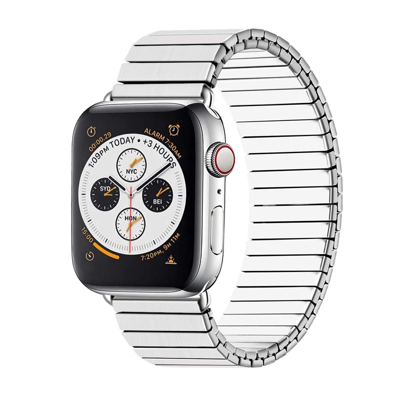 Metal elastic strap for apple watch 6 5 4 SE band 40mm 44mm for iwatch series 3 2 38mm 42mm Elastic metal stainless steel strap
Metal elastic strap for apple watch 6 5 4 SE band 40mm 44mm for iwatch series 3 2 38mm 42mm Elastic metal stainless steel strap