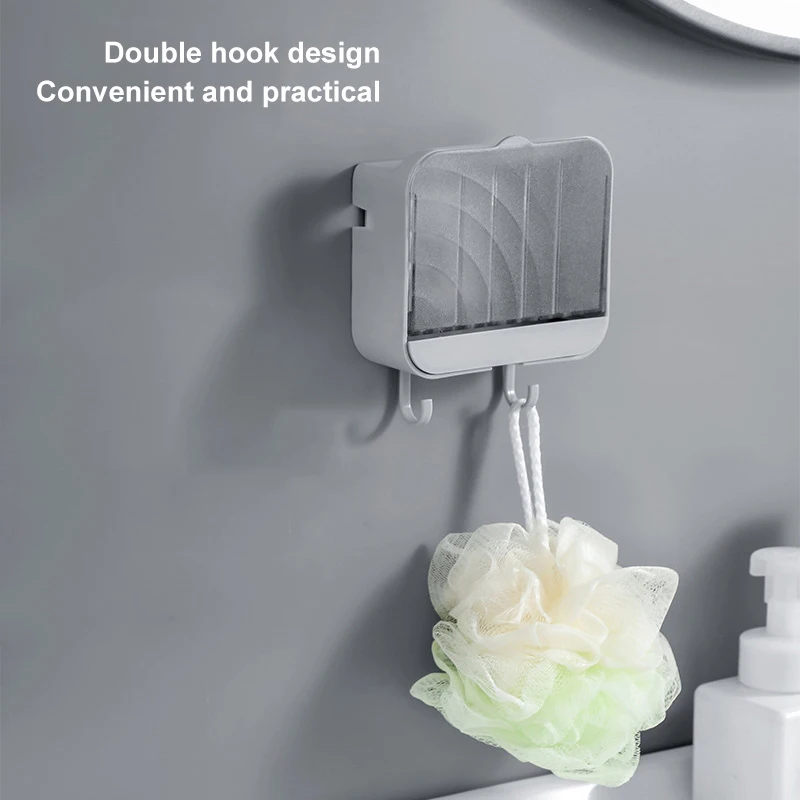 Creative Wall-mounted Soap Draining Tray Holder With Hook Mobile Phone Storage Rack Bathroom Organizer Kitchen Accessories
Creative Wall-mounted Soap Draining Tray Holder With Hook Mobile Phone Storage Rack Bathroom Organizer Kitchen Accessories