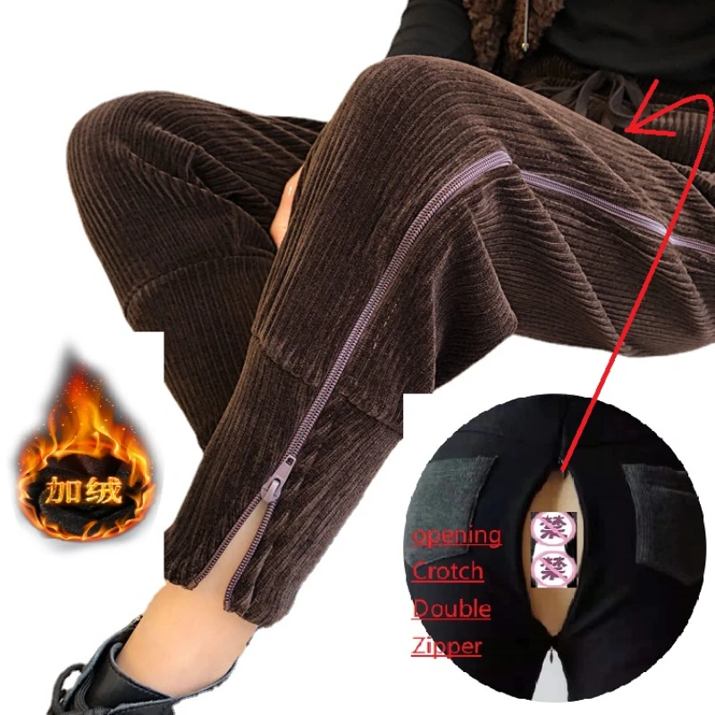 Velvet Padded Don't take off the zipper opening Casual Pants Women's 2021 Autumn New Korean Style High Waist Design
Velvet Padded Don't take off the zipper opening Casual Pants Women's 2021 Autumn New Korean Style High Waist Design