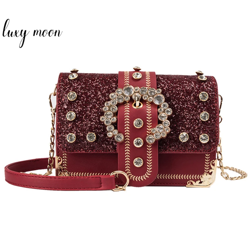 PU Leather Flap Bags For Women 2020 Elegant Diamond Sequin Shoulder Bag Female Fashion Design Small Crossbody Bag ZD1930
PU Leather Flap Bags For Women 2020 Elegant Diamond Sequin Shoulder Bag Female Fashion Design Small Crossbody Bag ZD1930