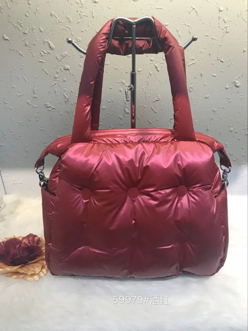 Fashion Winter Down Cotton Women Handbags Space Pad Feather Shoulder Crossbody Bags Lady Large Capacity Totes Female Big Purses