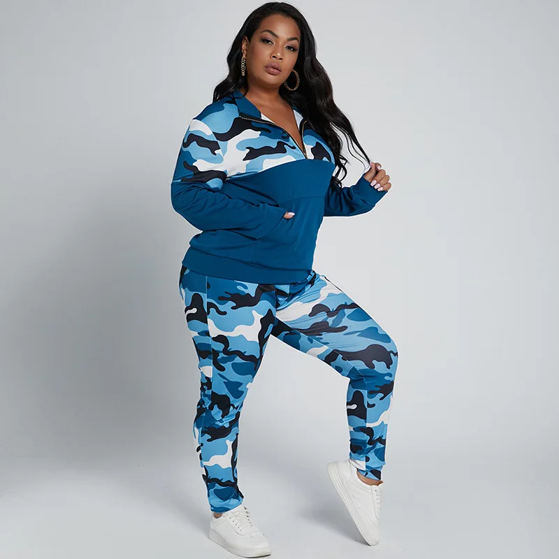 Women's Spring And Autumn Camouflage Two Pieces Sets Long Sleeve Printed Sport Leggings Pants Size S-5XL Leisure And Casual Life
Women's Spring And Autumn Camouflage Two Pieces Sets Long Sleeve Printed Sport Leggings Pants Size S-5XL Leisure And Casual Life