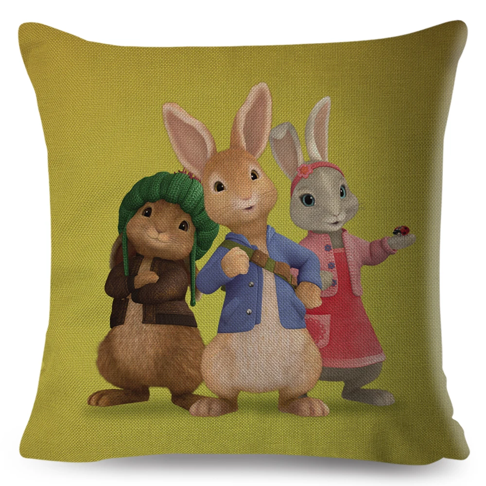 Colorful Cute Cartoon Rabbit Cushion Cover for Sofa Home Children Room Decor Fairy Tale Animal Pillowcase Linen Pillow Case
Colorful Cute Cartoon Rabbit Cushion Cover for Sofa Home Children Room Decor Fairy Tale Animal Pillowcase Linen Pillow Case