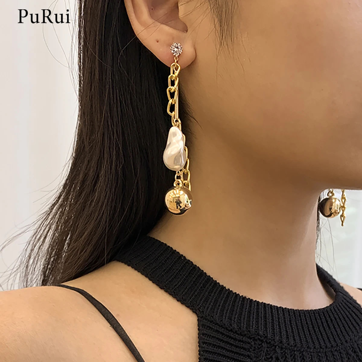 PuRui Long Chains With CCB Ball Pearl Pendant Earrings for Women Fashion Tassel Earrings 2021 Jewelry Drop Earrings Trendy Gifts
PuRui Long Chains With CCB Ball Pearl Pendant Earrings for Women Fashion Tassel Earrings 2021 Jewelry Drop Earrings Trendy Gifts