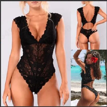 Sexy Teddies Mesh Lace Women's Bodysuit Sexy Lingerie Halter Jumpsuit Pajamas Hollow See-through Teddy Bodysuit Erotic Costumes
Sexy Teddies Mesh Lace Women's Bodysuit Sexy Lingerie Halter Jumpsuit Pajamas Hollow See-through Teddy Bodysuit Erotic Costumes
