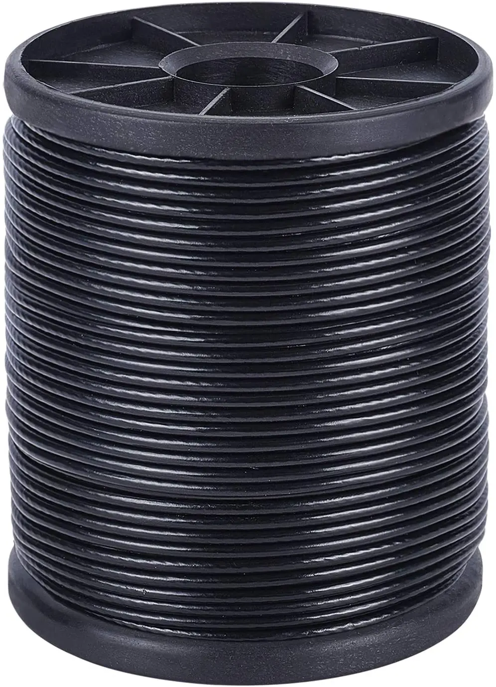 

43.5 Yard/40m 304 Stainless Steel Black Vinyl Coated Wire Rope (Coated OD 2mm) 7x7 Strands Stainless Wire Rops