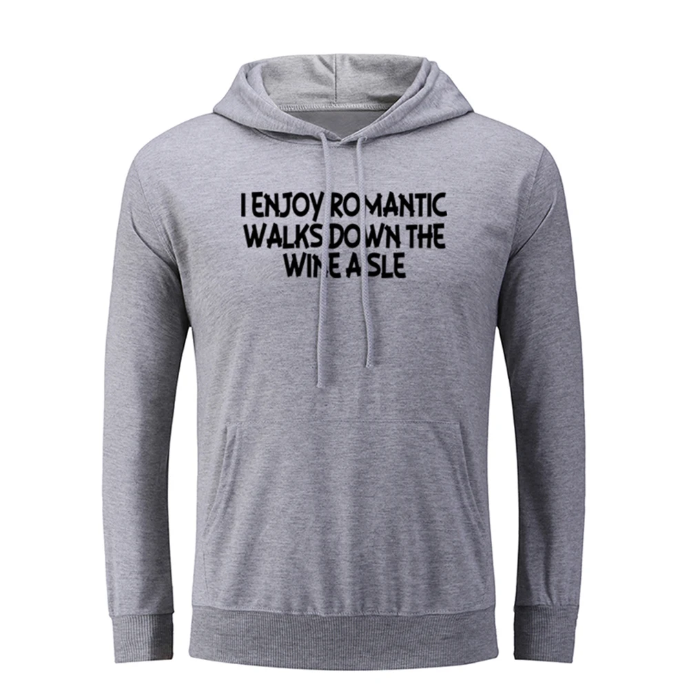 I ENJOY ROMANTIC WALKS DOWN THE WINE AISLE WHEN IN DOUBT, VACATION. Men Graphic Hoodie Sweatshirt Strings Hooded Pullover
I ENJOY ROMANTIC WALKS DOWN THE WINE AISLE WHEN IN DOUBT, VACATION. Men Graphic Hoodie Sweatshirt Strings Hooded Pullover
